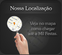 Veja no mapa como chegar até a Mil Festas.